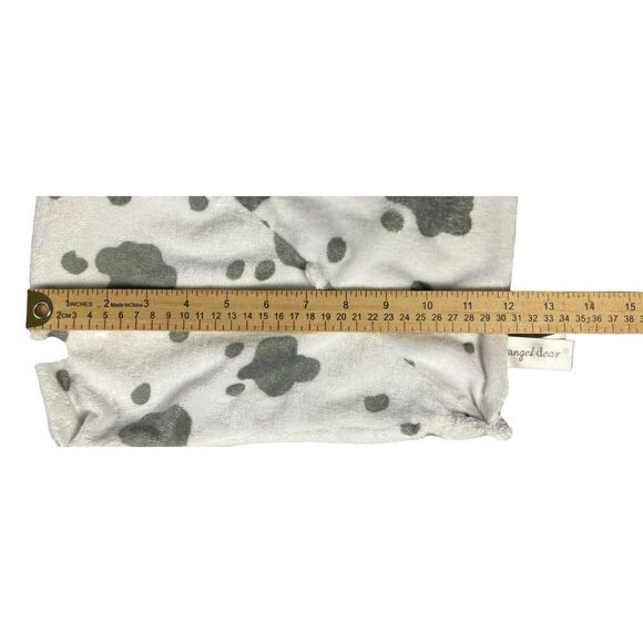 Angel Dear Cow Lovey Security Blanket White Gray Spotted Baby Soother Infant - Picture 7 of 8